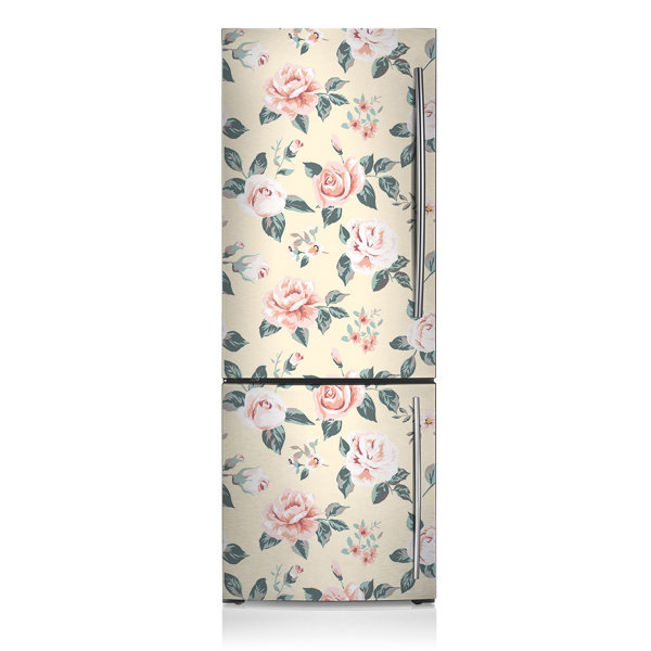 Mercer41 Vintage Roses Freezer Door Sticker Wayfair.co.uk